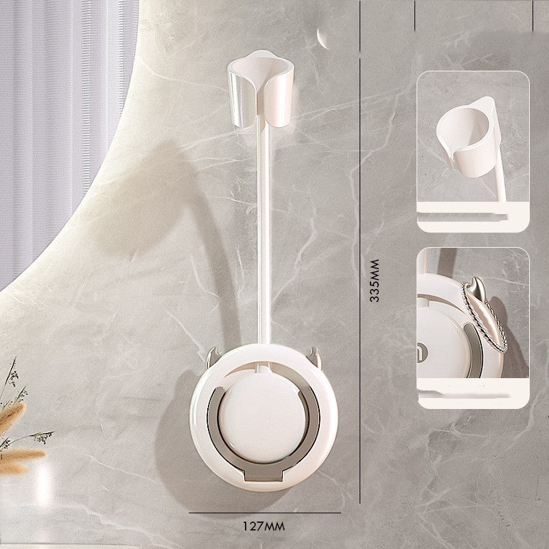 Hair Dryer Shelf Wall Hanging Without Punching - Bellarte Enchanté Hair Dryer Shelf Wall Hanging Without Punching